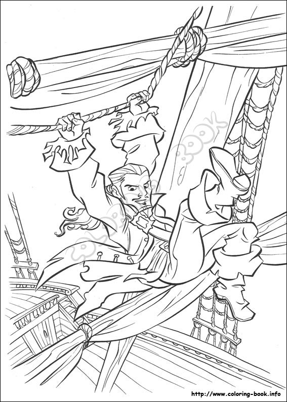 Pirates of the Caribbean coloring picture